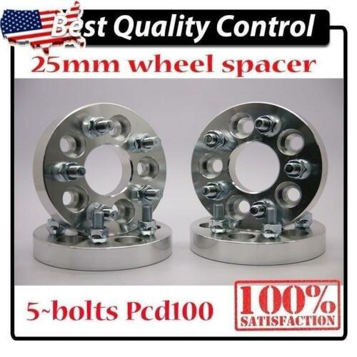 4 WHEEL SPACERS ADAPTERS | 5X100 TO 5 X 100 | WRX, STI, BRZ, FR-S | 1.25  | 25MM