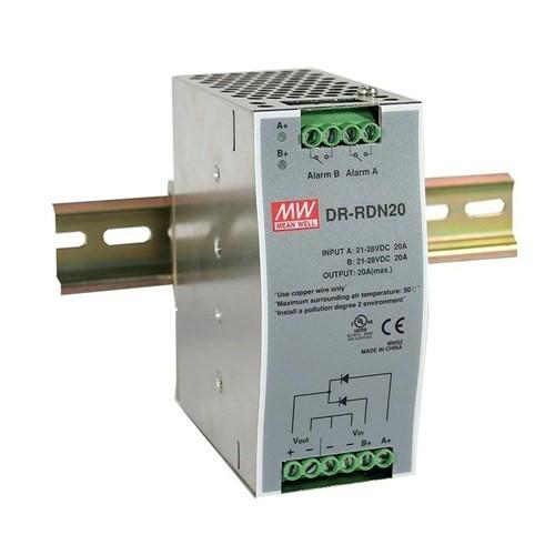 Mean Well MW DR-RDN20 24V 20A DIN Rail Redendant Module