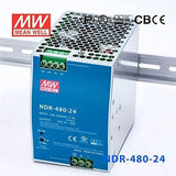 Mean Well MW NDR-480-24 480W 24V 30A Single Output DIN Rail Mount Power Supply