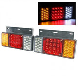 24V LED Rear Tail Light Left Right Set For Isuzu Elf Truck NPR NKR NHR 1984++