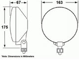 1 Pair HELLA Comet 500 Clear Lens 12V Round Driving Fog Light For Hilux Ranger