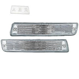 Front Indicator Lights For Toyota Landcruiser 80-Series Clear Crystal FJ80 Pair