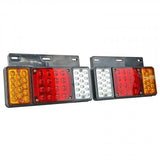 24V LED Rear Tail Light Left Right Set For Isuzu Elf Truck NPR NKR NHR 1984++