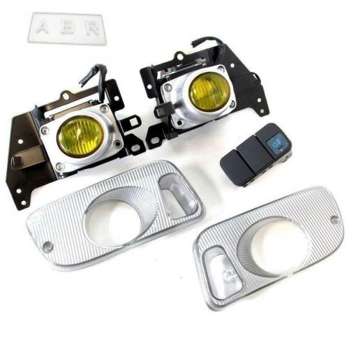 2/3 Door Yellow Lens Bumper Driving Fog Lights Lamp For 92-95 Civic EG EG6