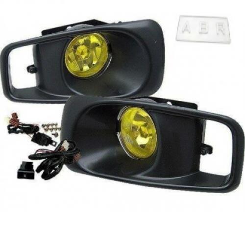 Yellow Fog Light Lamp Kit For Civic 99-00 2/3/4 dr EK EM EX DX LX SI SiR HB